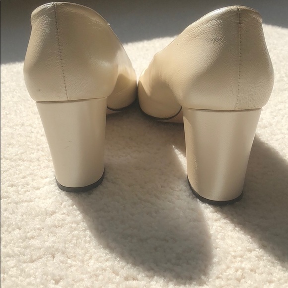 YSL light taupe block heels size 10 - Picture 3 of 7